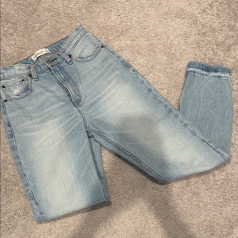 Abercrombie & Fitch Light Blue High Rise Women Jeans